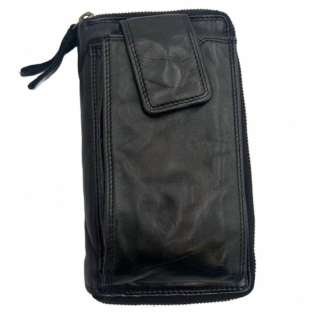 NEW SPAGHETTI WESTERN women's genuine leather wallet in black